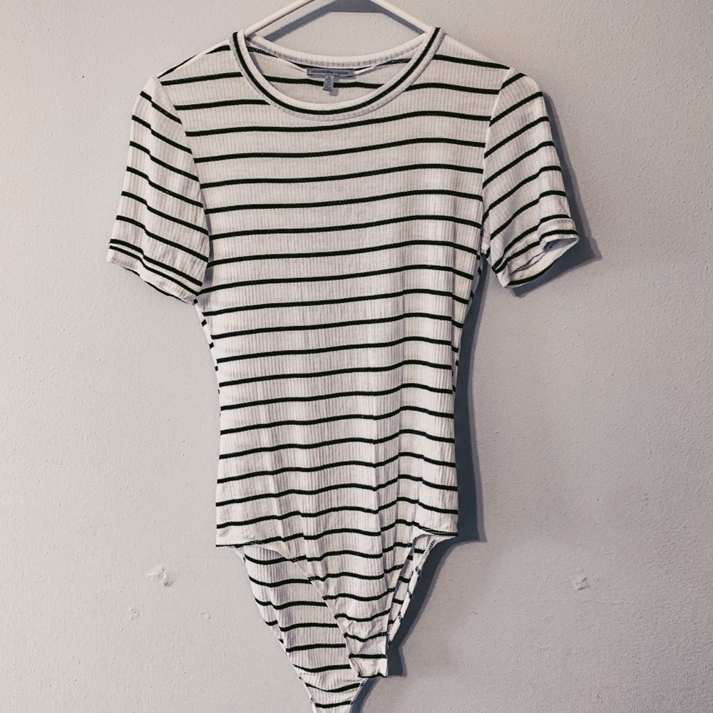 Striped bodysuit